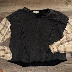 Flannel sweater
